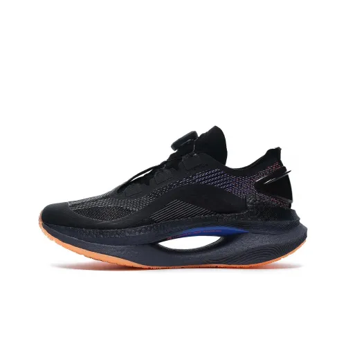 LiNing Absolute Phantom 1.0 Cushioned Slip Resistant Support Low Top BOOM Technology Running Shoes Women's Black Purple