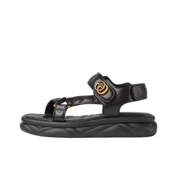 GUCCI Double G Leather Sandals