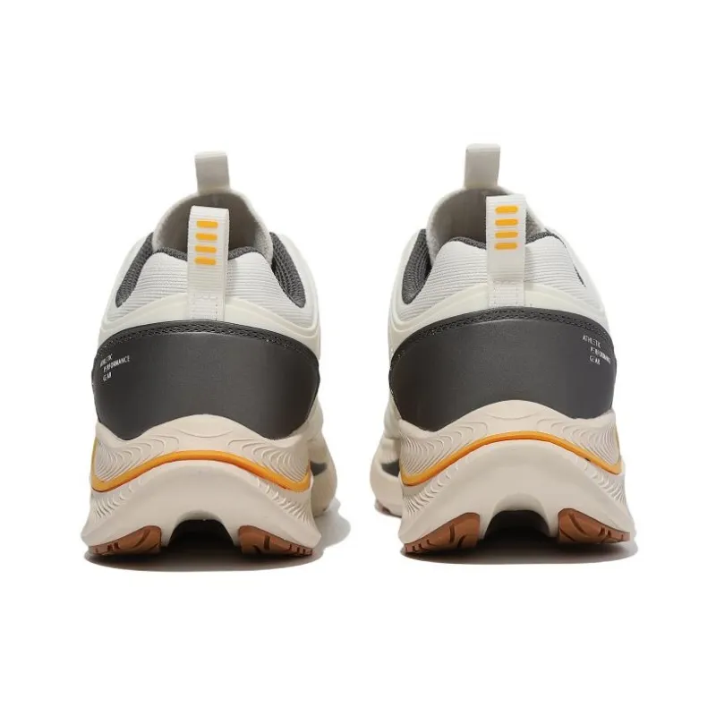 FILA Performance Anti Slip Wear Resistant Low Top Casual Shoes Unisex White Gray Yellow Korean Style-3