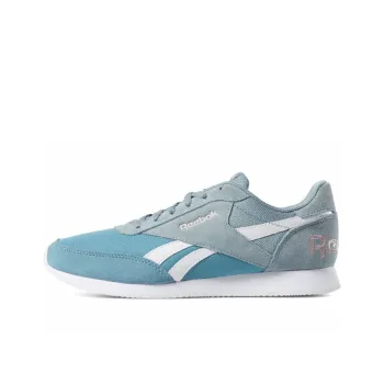Reebok Royal Classic Jogger 2 Cushioning Anti-Slip And Wear-Resistant Low-Top Running Shoes Women's Gray Blue