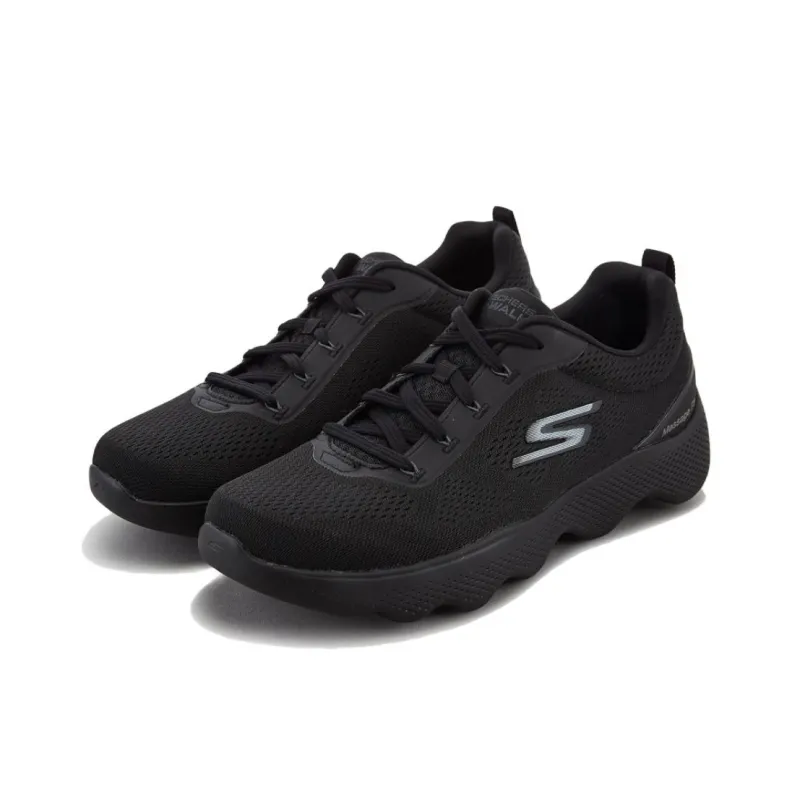 Skechers Go Walk Massage Fit Anti-Slip Wear-Resistant Low-Top Casual Shoes Men's Black Korean Style-3