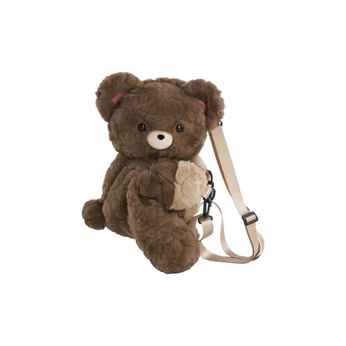 Holding Bamboo Polyester Backpack Women's Coffee