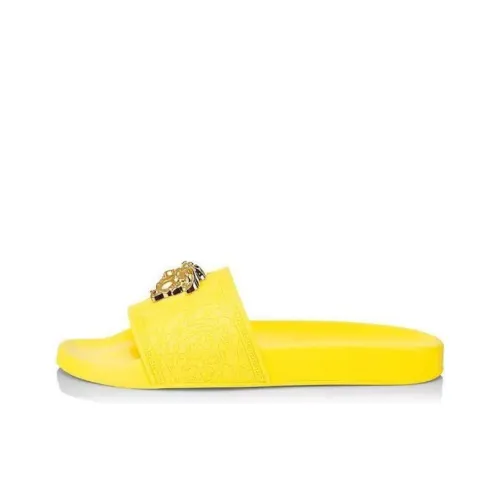 VERSACE PALAZZO Slide Slippers Women's Yellow