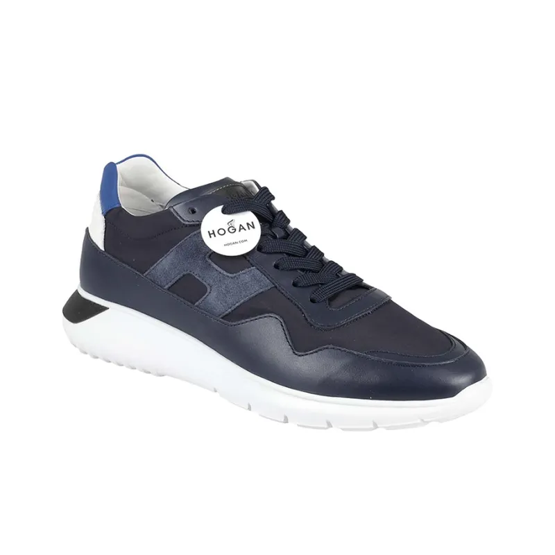 HOGAN Interactive³ Wear-Resistant Low-Top Casual Shoes Men's Blue-1