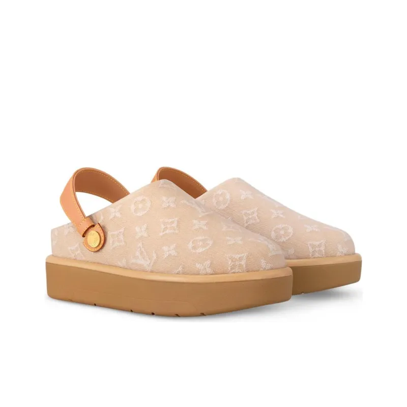 LOUIS VUITTON Aspen Casual Single Shoes Women's Light Brown-2