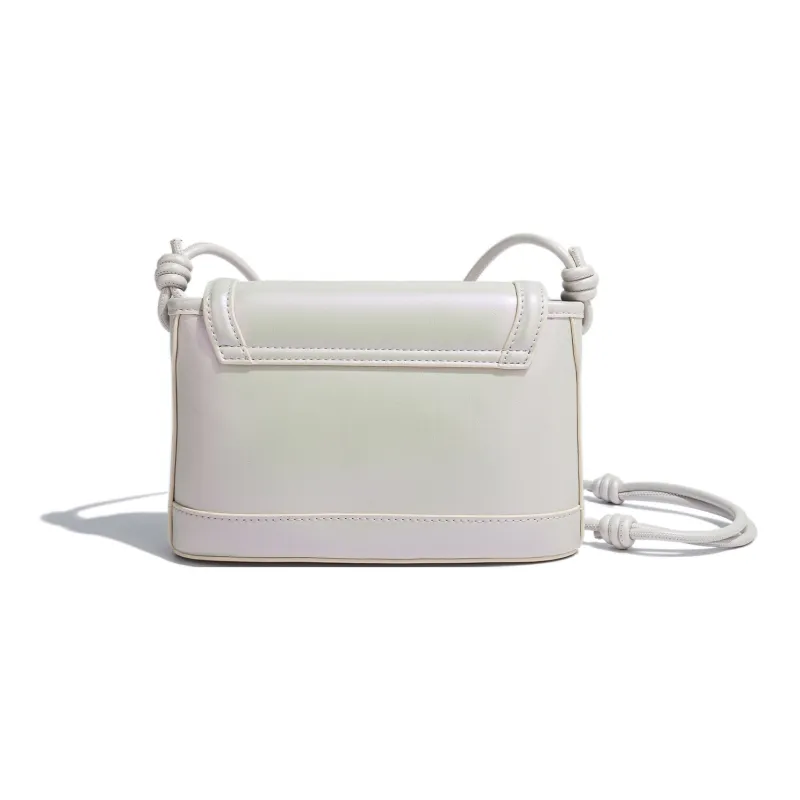 MESUCA Kitty Series PU With Synthetic Leather Crossbody Bag Small Size Women's Black/White/Ecru-2