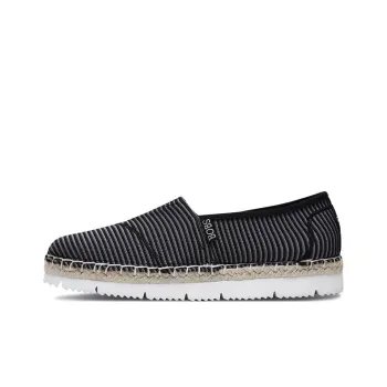 Skechers Bob's Flex Padrille 2 Anti-Slip And Wear-Resistant Breathable Low-Top Sports Casual Shoes Women's Black Gray