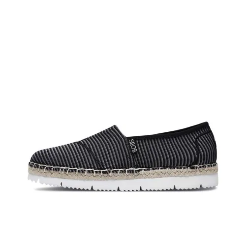 Skechers Bob's Flex Padrille 2 Anti-Slip And Wear-Resistant Breathable Low-Top Sports Casual Shoes Women's Black Gray