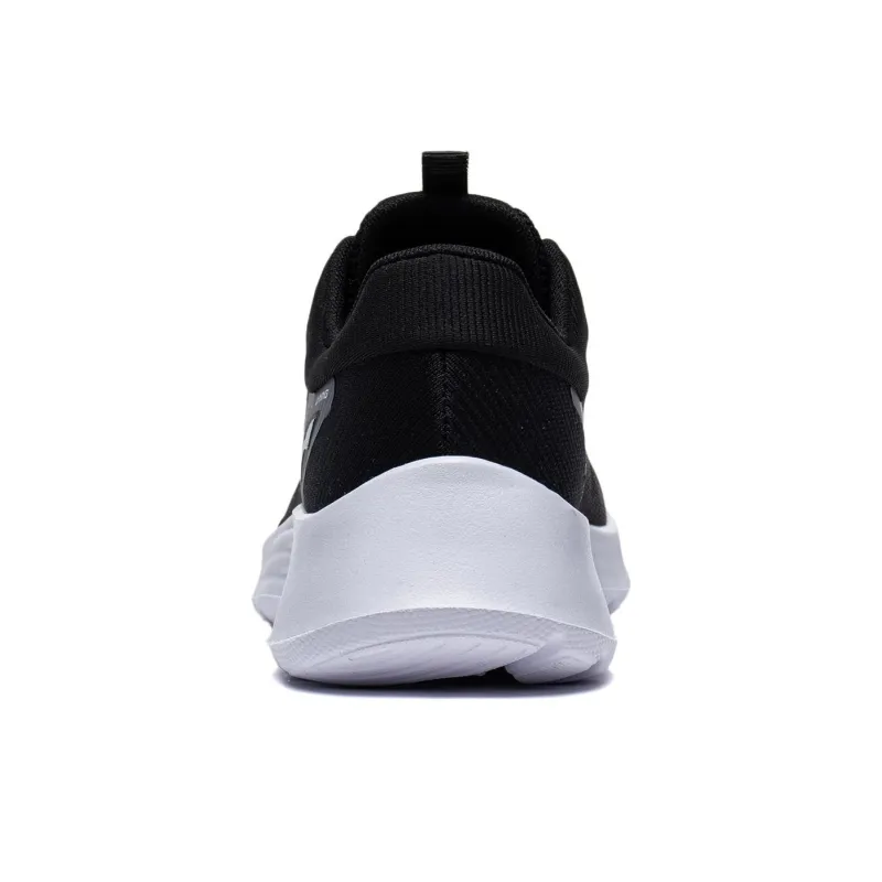 LiNing Feather Cushioning Abrasion Resistant Breathable Low Top Casual Running Shoes Women's Black-5