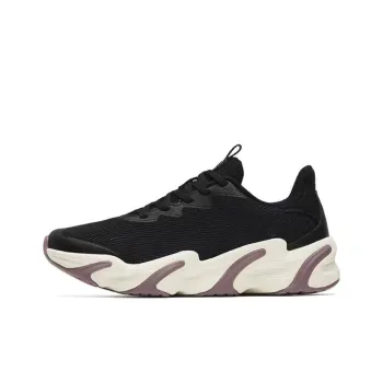 Anta Keep Moving Breathable And Wear resistant Low Top Running Shoes Women's Black Purple