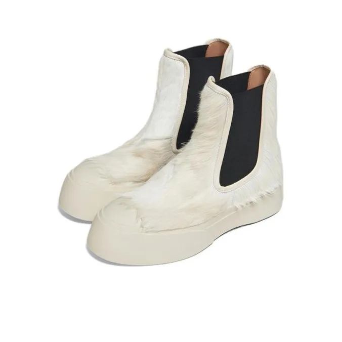 MARNI Pablo Calf-hair Chelsea Boots-3