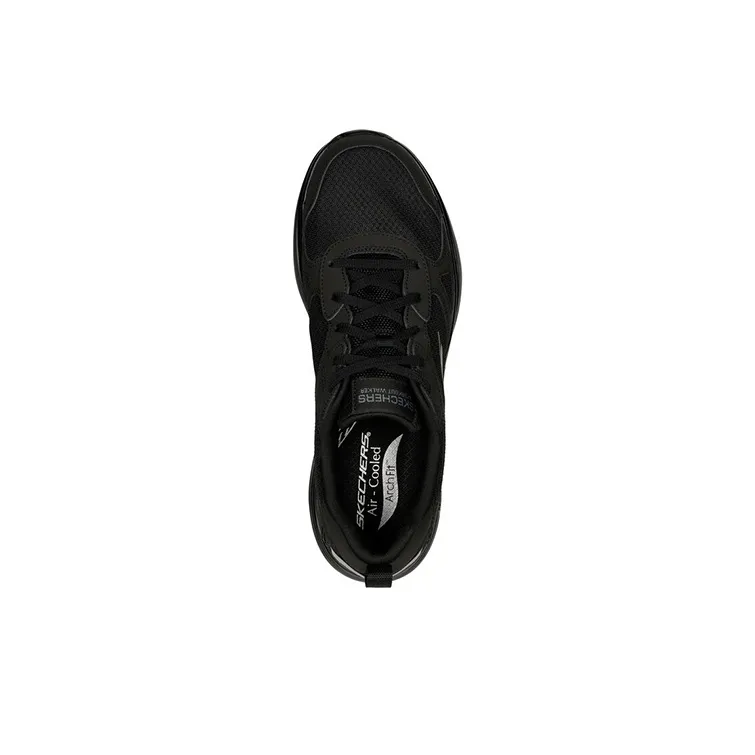 Skechers Go Walk Arch Fit Workout Walker Cushioning Anti Slip And Wear Resistant Low Top Casual Shoes Men's Black-3