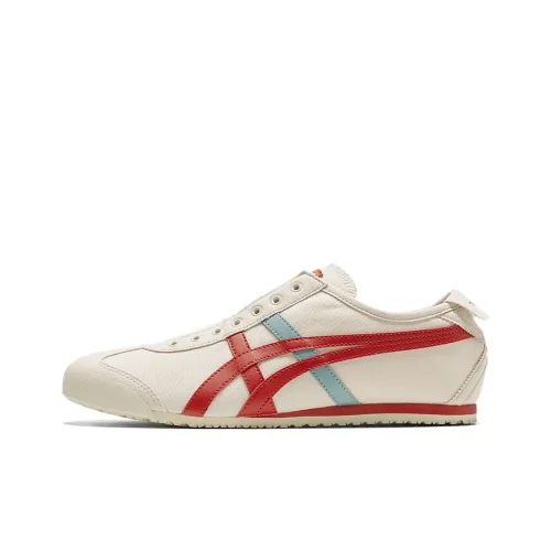 Onitsuka Tiger MEXICO 66 Running Shoes Unisex Low-Top White/Red/Blue