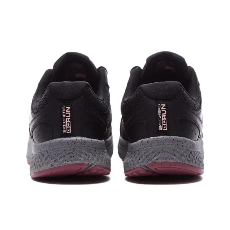 Skechers Go Run Consistent Cushioned Slip Resistant Abrasion Resistant Low Top Training Running Shoes Women's Black Red-4