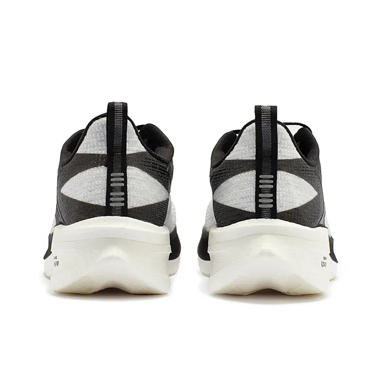 361° Flying ET Critical Point Cushioning Abrasion Resistant Breathable Low Top Running Shoes Unisex White Black-3