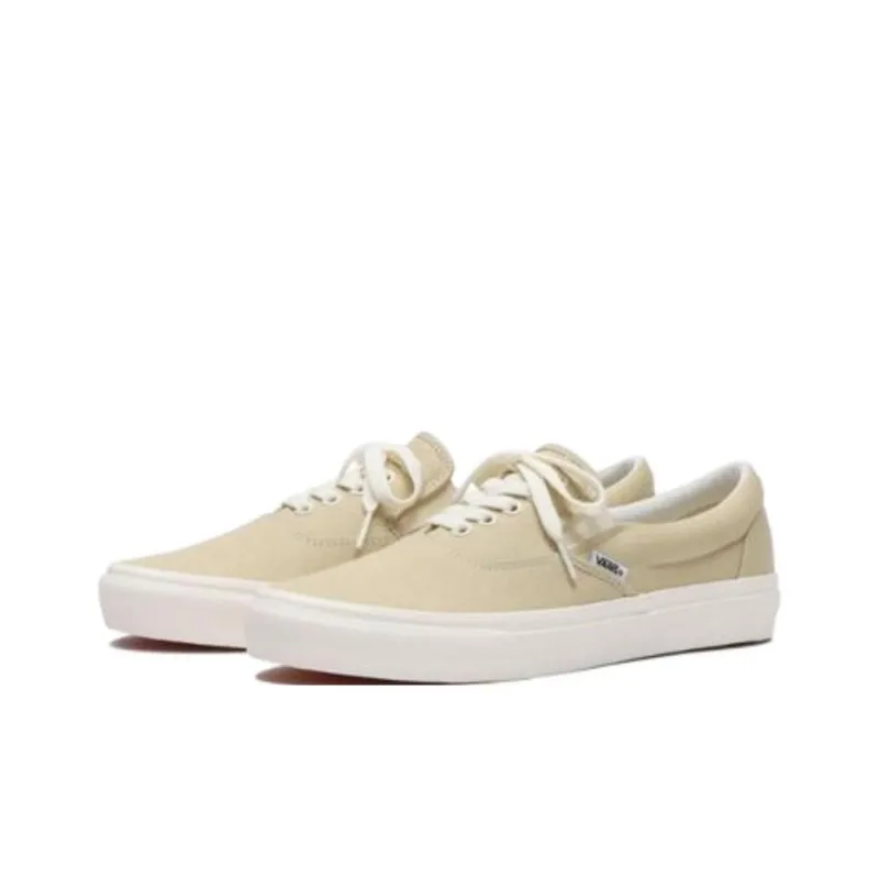 Vans Slip on Coverage Anti Slip And Wear Resistant Low Top Skateboard Shoes Men's Ecru-1