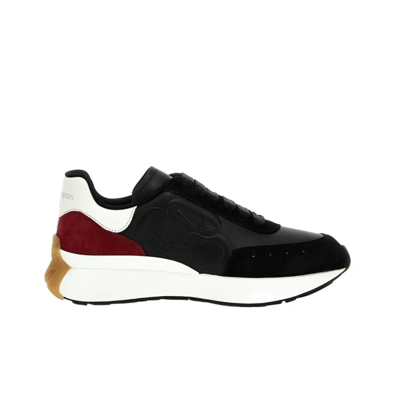 Alexander McQueen Sprint Runner Black White Red-1