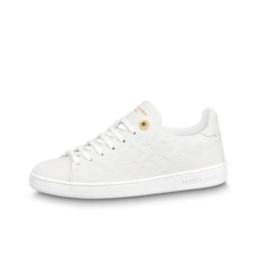 LOUIS VUITTON Frontrow Skateboard Shoes Women's Low-Top White