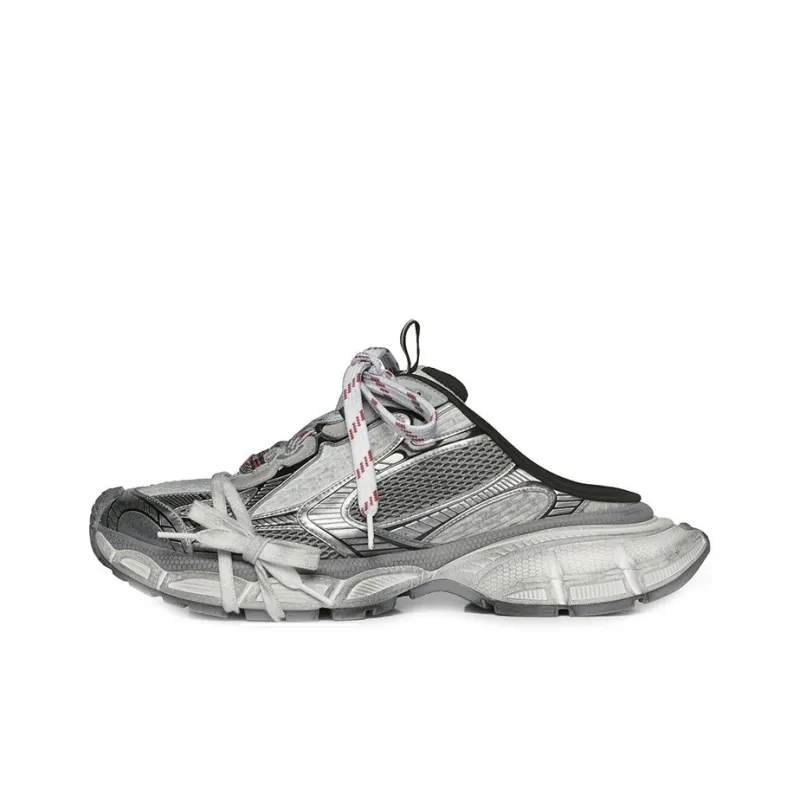 Balenciaga 3XL Mules 'Grey Mesh And Polyurethane'-0