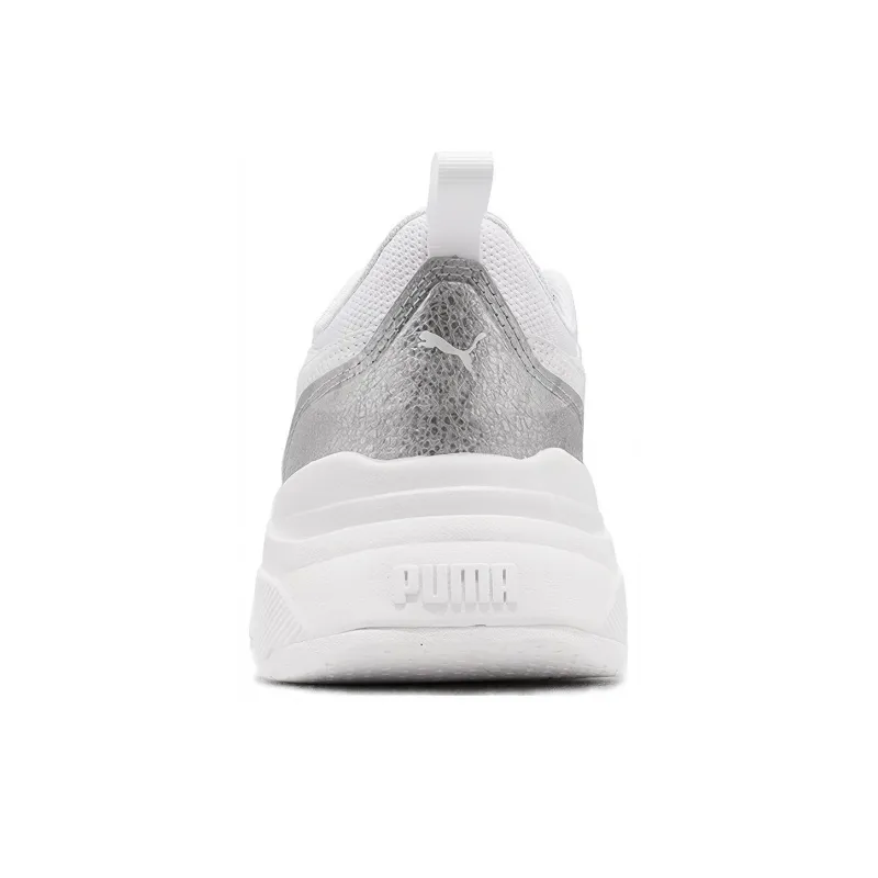 PUMA Cassia 'Distressed White Silver' Women's-4