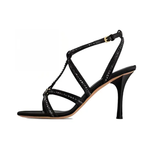 LOUIS VUITTON Stellar Strap Sandals 9cm Women's Black