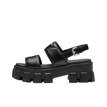 PRADA Monolith Beach Sandals 5.5cm Women's Black