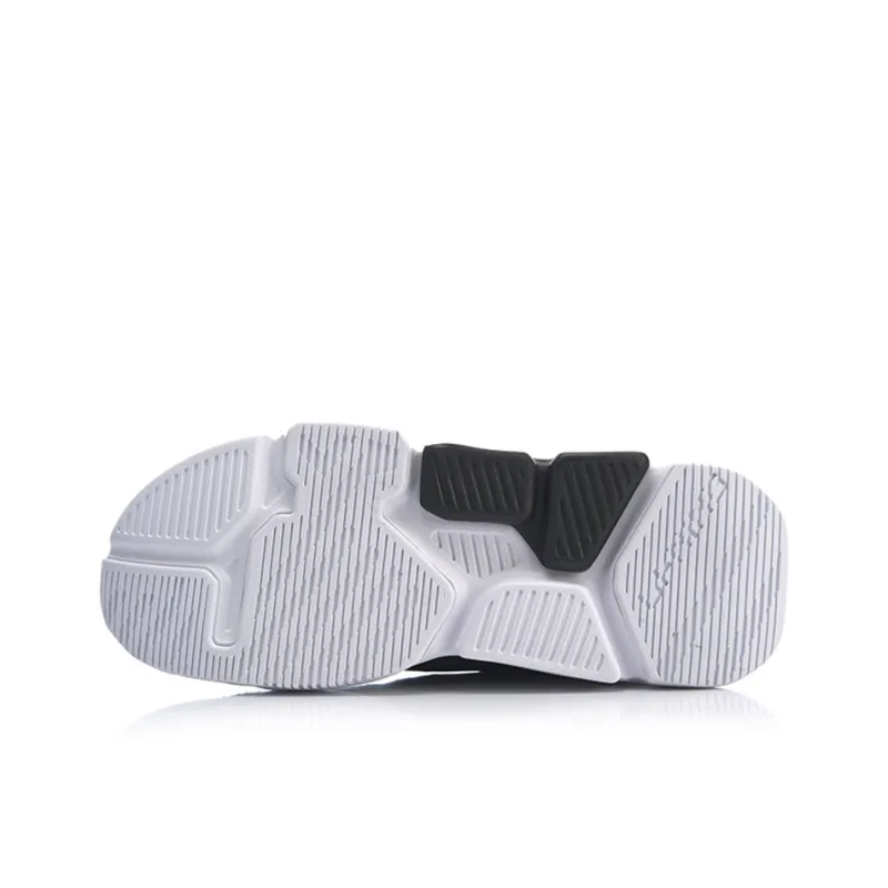 LiNing Shock Absorbers With Slip Resistant And Abrasion Resistant Properties Low Top Sports Casual Shoes Men's Black-4