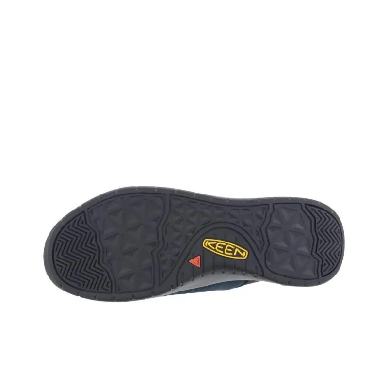 KEEN Hoodmoc Hs Slip Resistant Low Top Outdoor Shoes Men's Blue Black-4