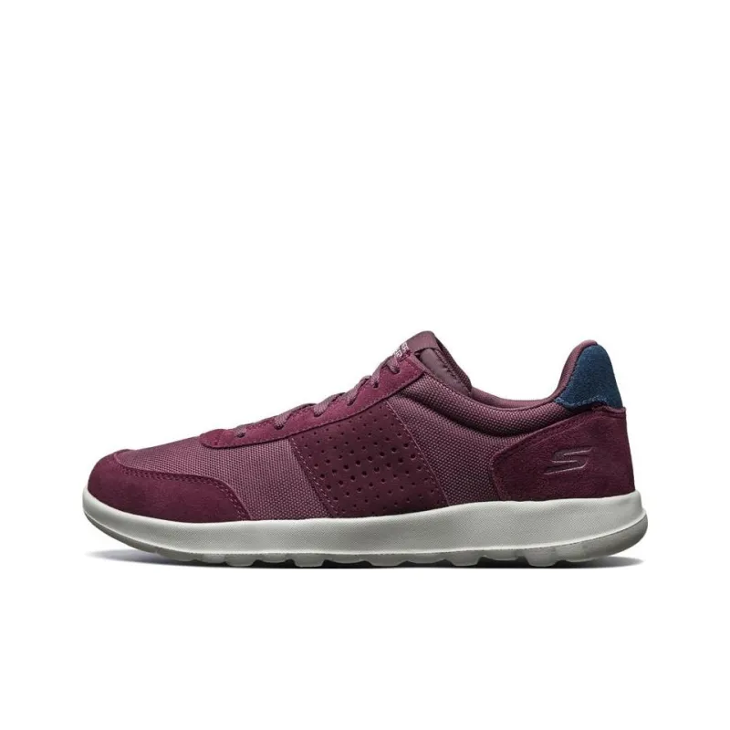 Skechers GO WALK Lite Lite Anti-Slip Wear-Resistant Low-Top Casual Shoes Men Burgundy-0