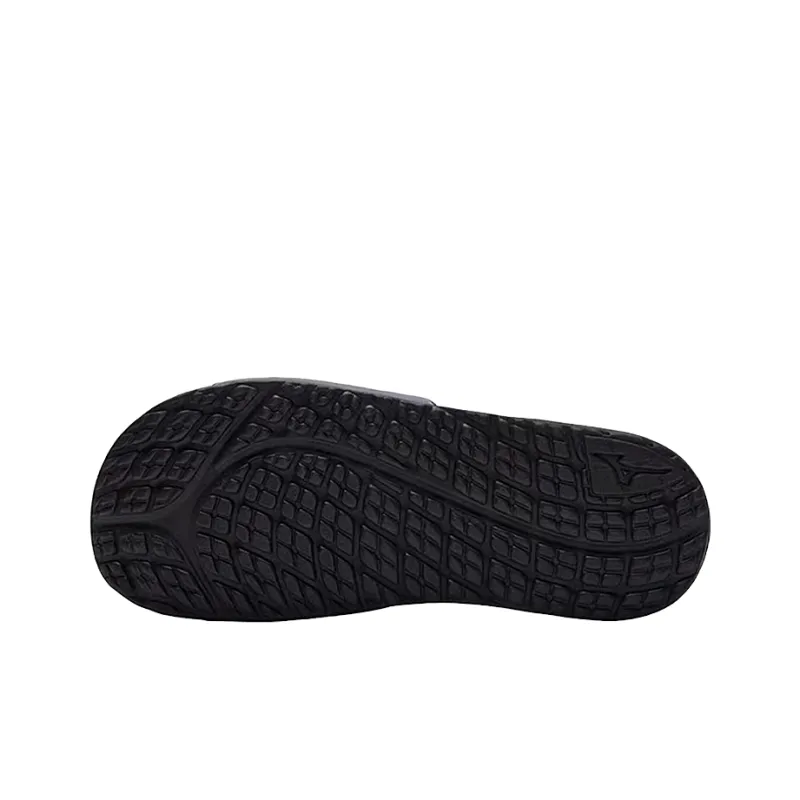 Mizuno Alpha SR4 Slide Slippers Unisex Black Gold-4