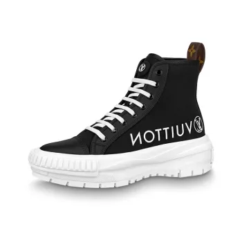 LOUIS VUITTON Squad Platform Ankle Sneakers 'Black' Women's