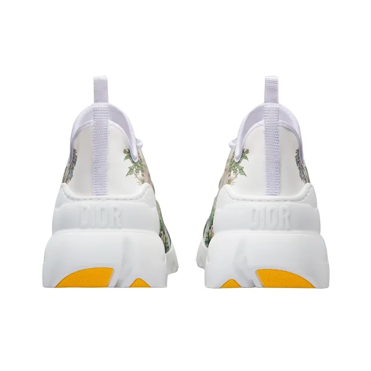 DIOR D-Connect Low-Top Casual Shoes Women's White-4