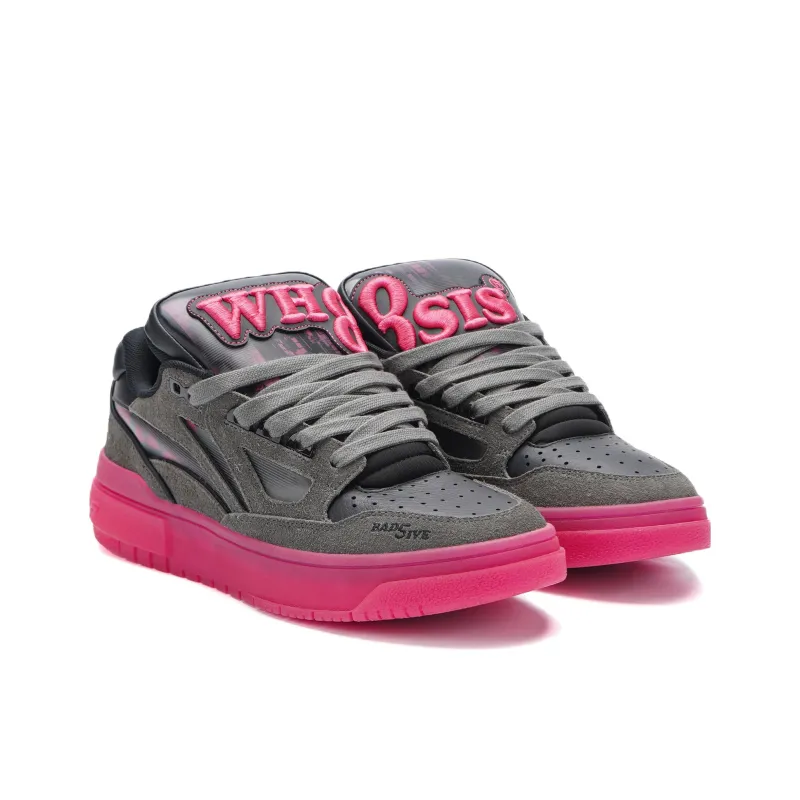 WHOOSIS x LiNing Rookie Anti Slip Wear Resistant Low Top Skateboard Shoes Men's Purple Gray-2