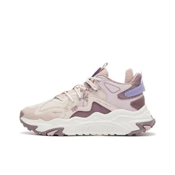 Erke Xun The Five Peaks Are The Only Ones Wear Resistant Low Top Sports Casual Shoes Women's Pink Purple
