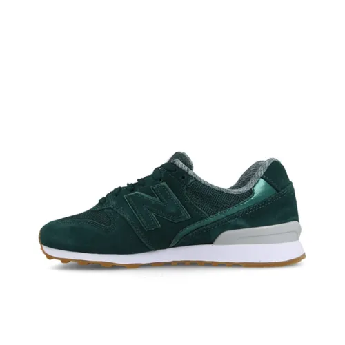 New Balance 996 Series Wear resistant Non Slip Shock Absorption Retro Low Tops Green Women's