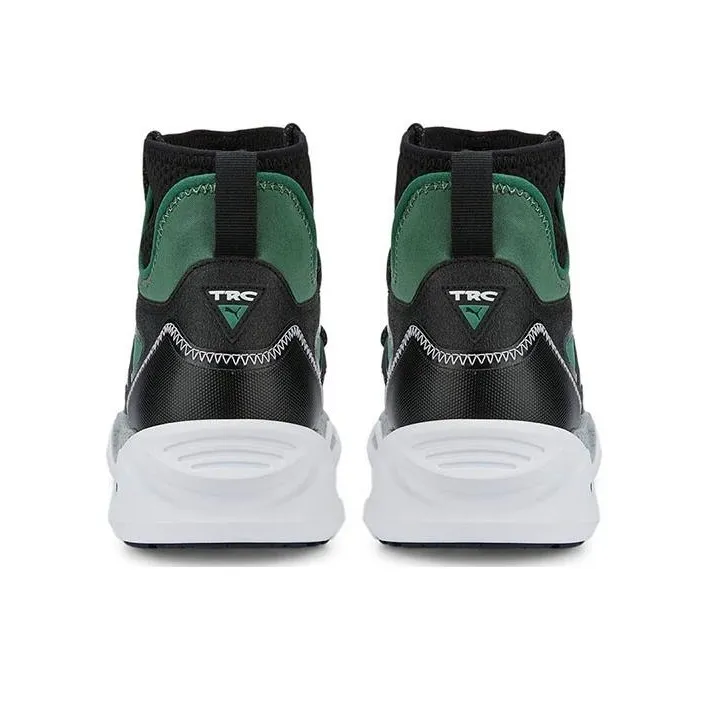 PUMA Cushioning, Slip Resistant, And Abrasion Resistant High Top Casual Shoes Unisex Green Black-2