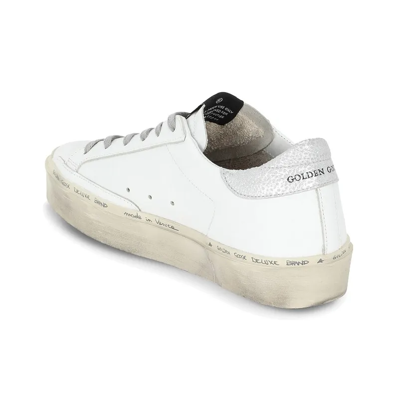 Golden Goose Hi Star White Silver Women's-3