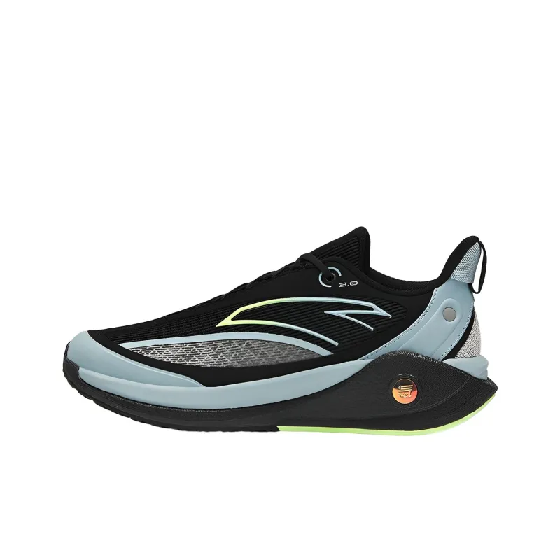 Anta C37 3.0 Slip Resistant, Abrasion Resistant, Breathable Low Top Anta C37 Casual Running Shoes Men's Black Green-0