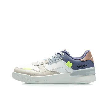 LiNing CF Lightweight Low Top Skateboard Shoes Men's White Blue