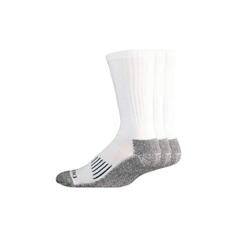 Dickies Mid-Calf Socks Men's 3 Pack White-0