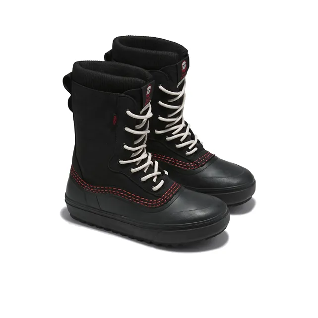 Vans Standard Zip Snow Mte Boots 'Black Red'-1