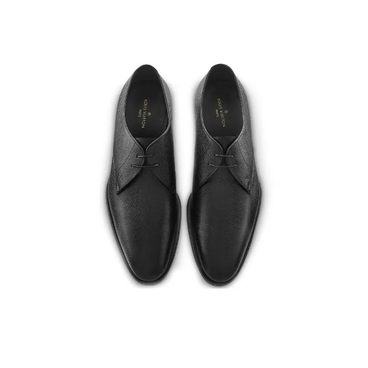 LOUIS VUITTON Marceau Taïga Men's Casual Shoes Men's Black-3