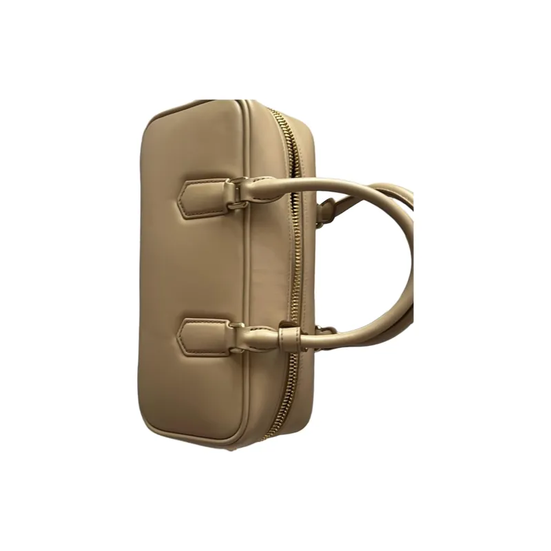 MIU MIU Arcadie Series Leather And Polyester Blend One Shoulder Handbags Medium Size Women's Beige-3