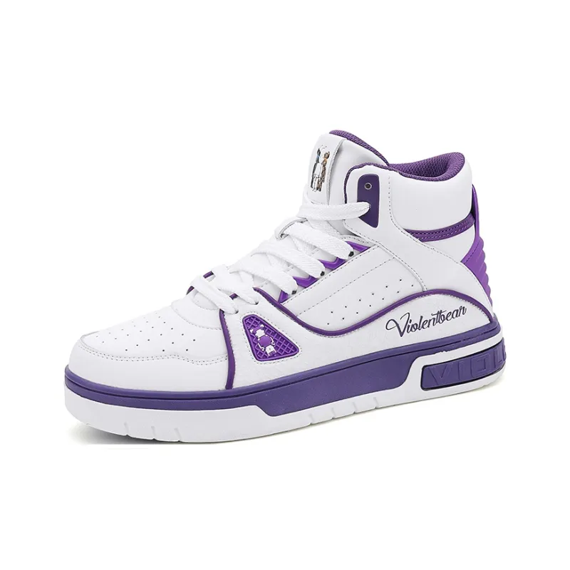 Violentbear Slip-Resistant High-Top Skateboard Shoes Unisex-4