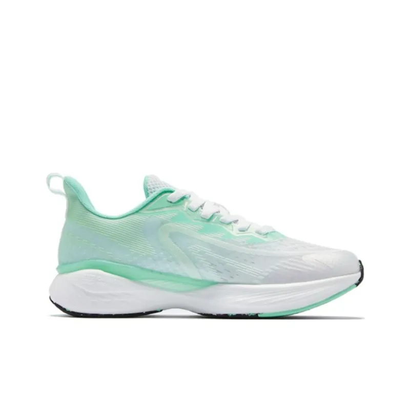QIAODAN Flying Shadow Team1.0 Anti Slip Wear Resistant Low Top Running Shoes Men's White Green-1