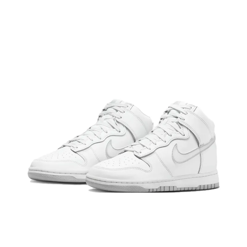 Nike Dunk High Airbrush Swoosh White Wolf Grey-2