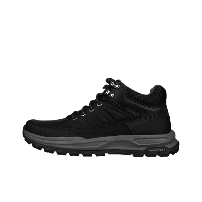 Skechers Zeller Hiking / Trekking Shoes Men Mid Top Black/Gray-0