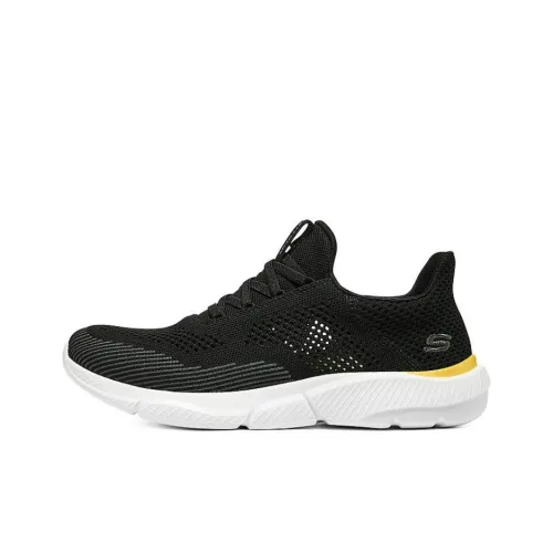 Skechers Ingram Cushioning Anti Slip Wear Resistant Breathability Low Top Casual Shoes Men's Black Yellow