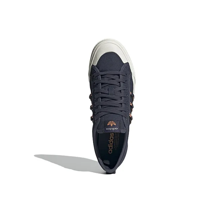 Adidas Originals Nizza Shadow Navy Legend Ink Beam Orange-4