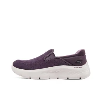 Skechers Go Walk Fle Cushioning Anti Slip And Wear Resistant Low Top Casual Shoes Women's Dark Purple